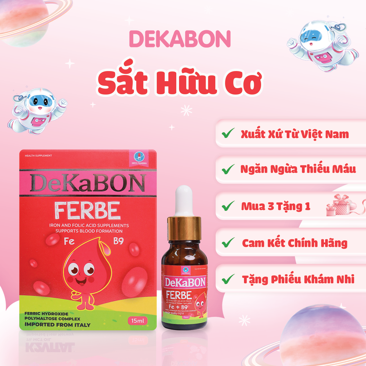 Dekabon Ferbe – Bổ sung sắt cho trẻ