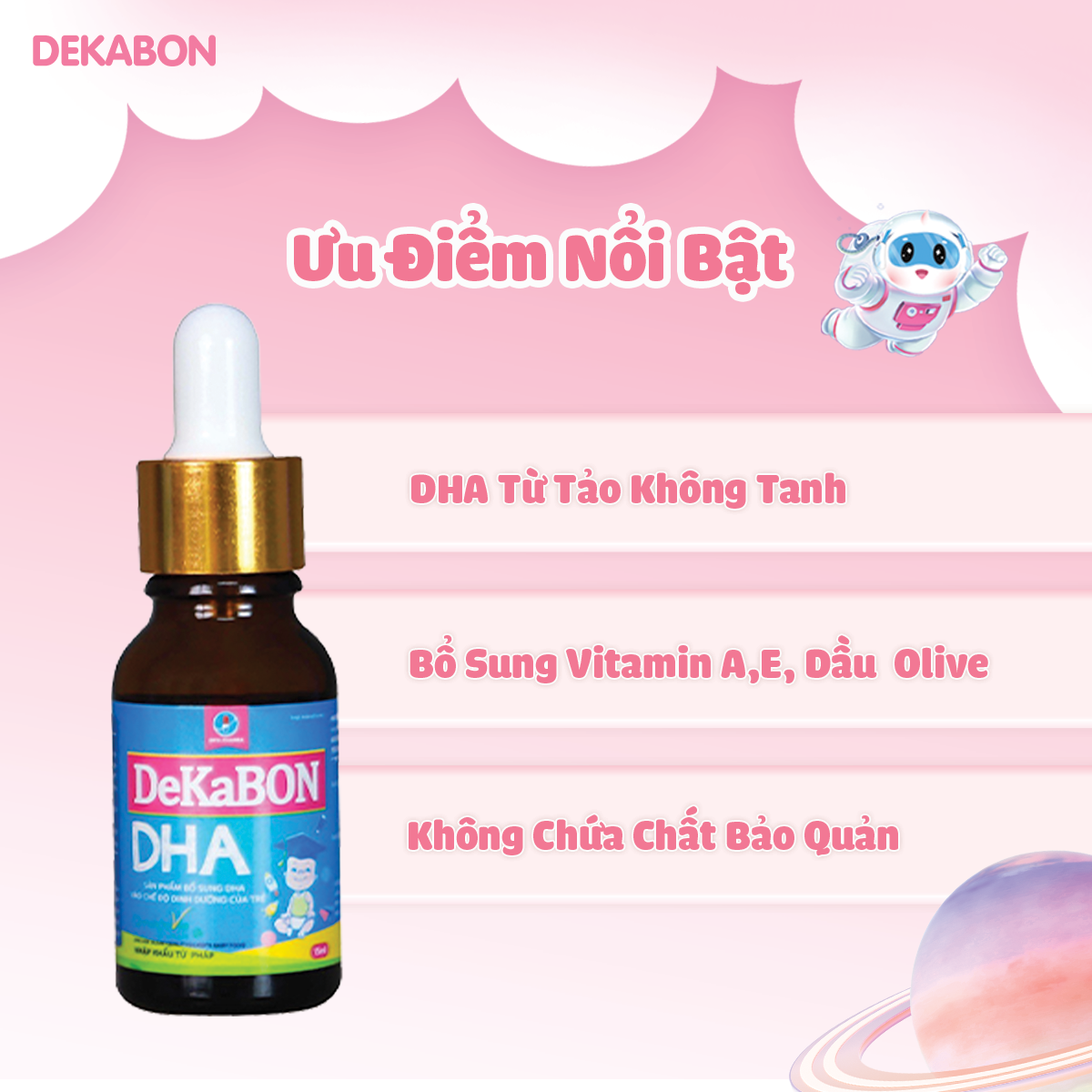 Dekabon DHA – Phát triển não bộ và thị lực cho bé