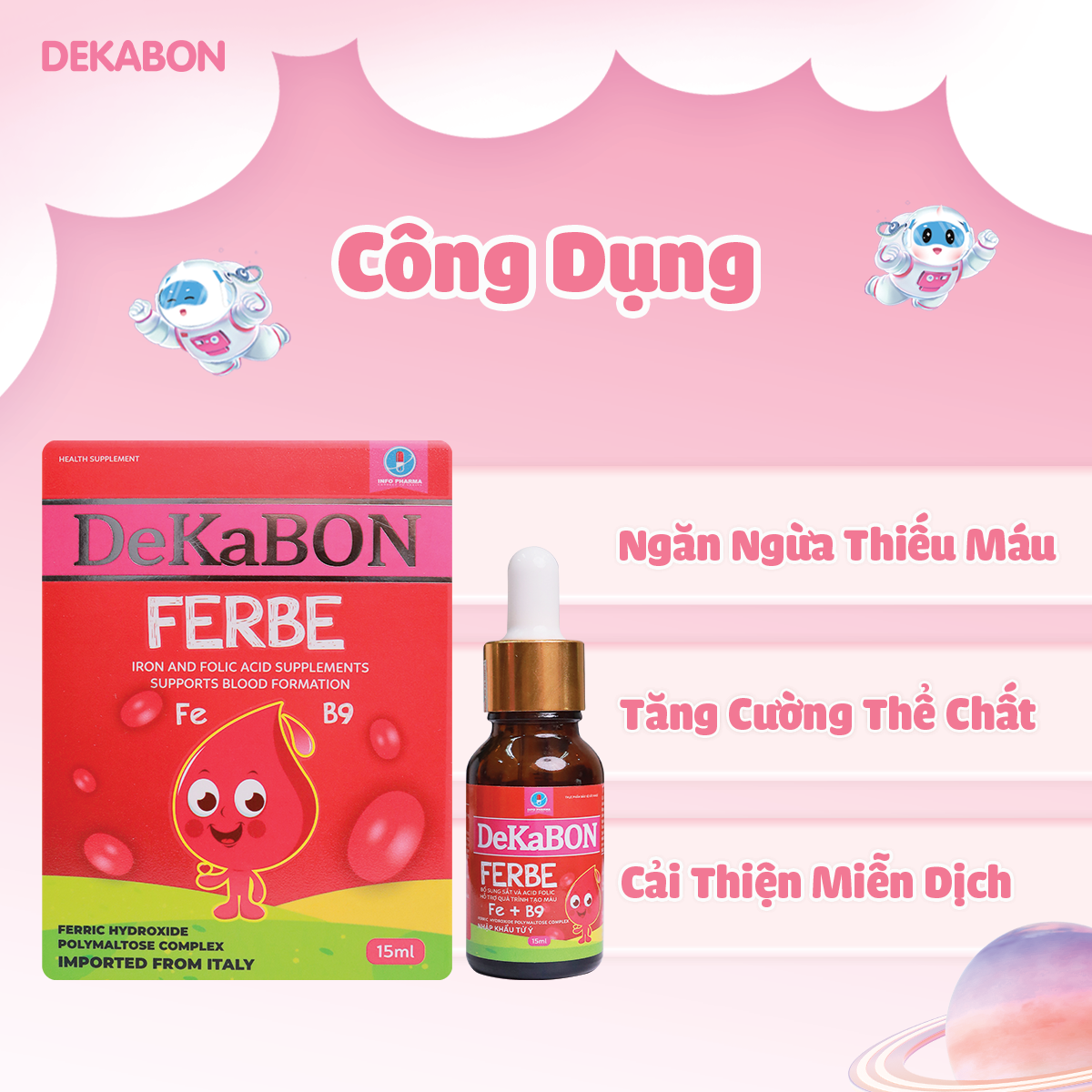 Dekabon Ferbe – Bổ sung sắt cho trẻ