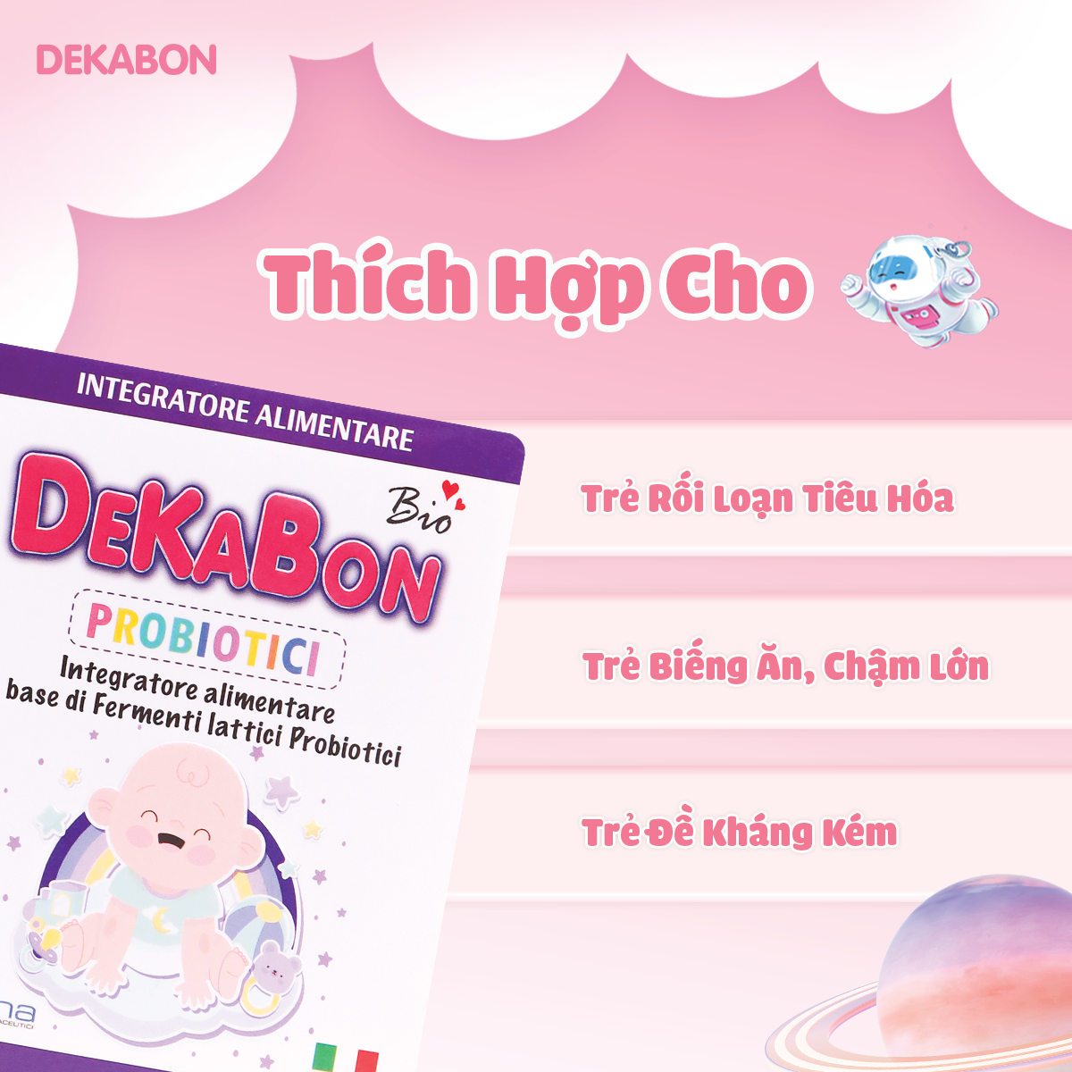 Dekabon Probiotici - Cải thiện hệ tiêu hoá