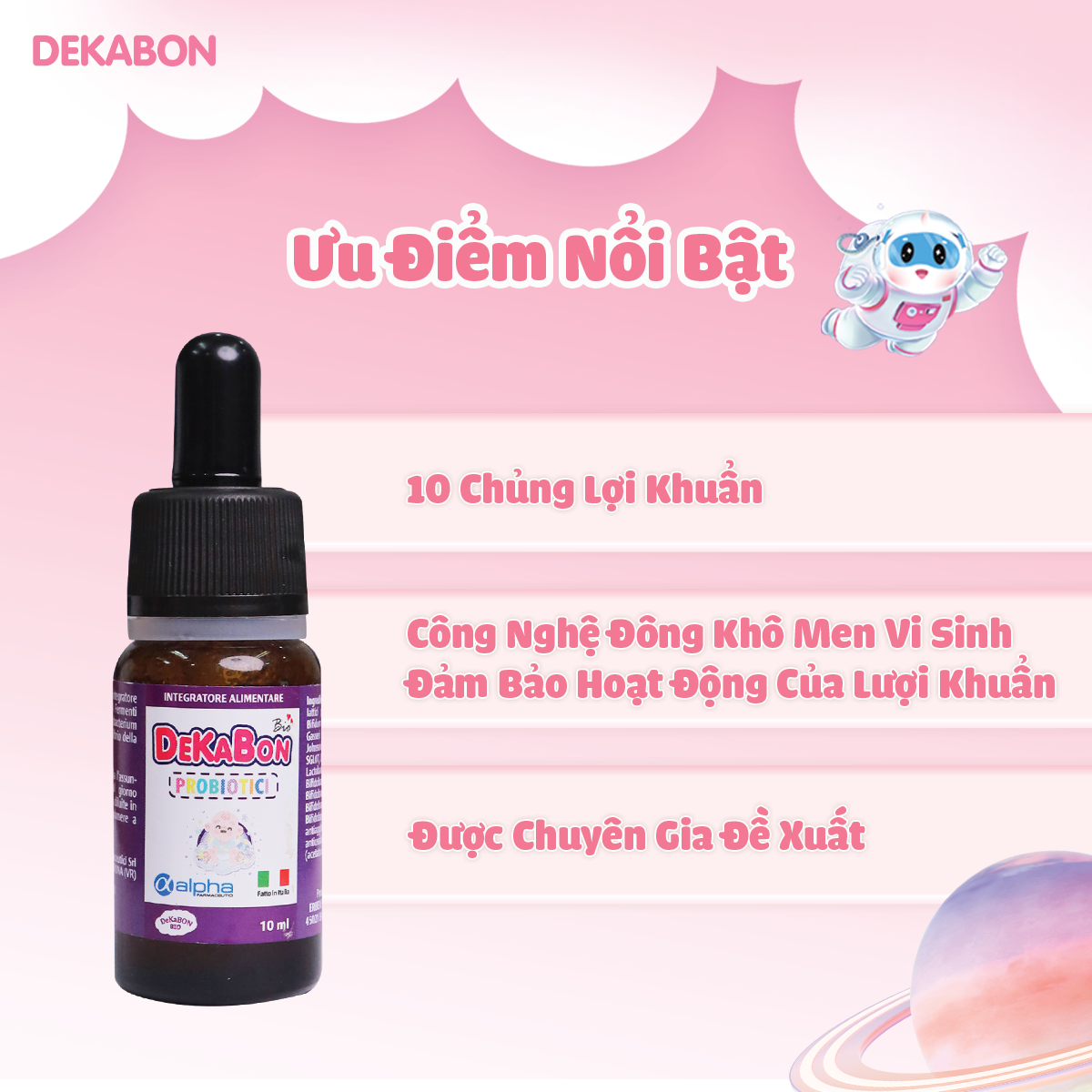 Dekabon Probiotici - Cải thiện hệ tiêu hoá