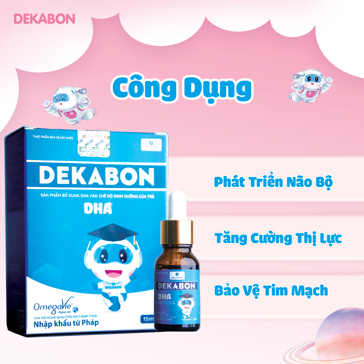 Dekabon DHA – Phát triển não bộ và thị lực cho bé