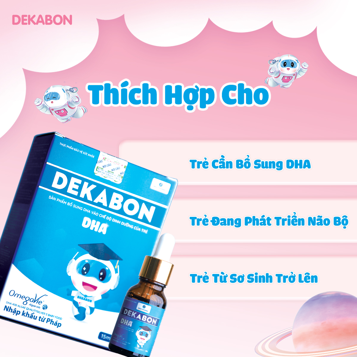Dekabon DHA – Phát triển não bộ và thị lực cho bé