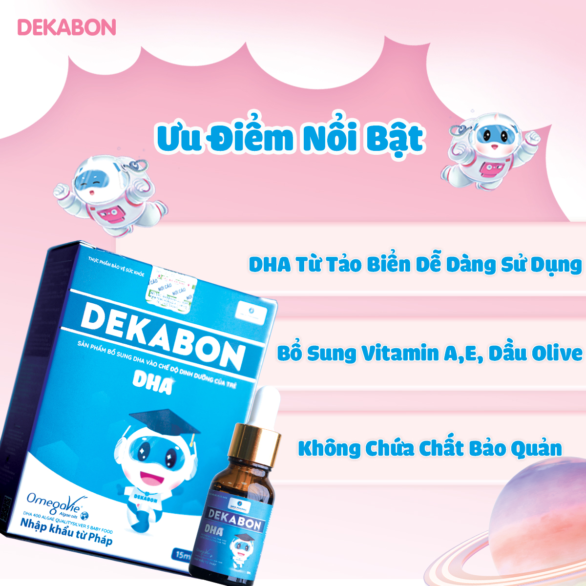 Dekabon DHA – Phát triển não bộ và thị lực cho bé
