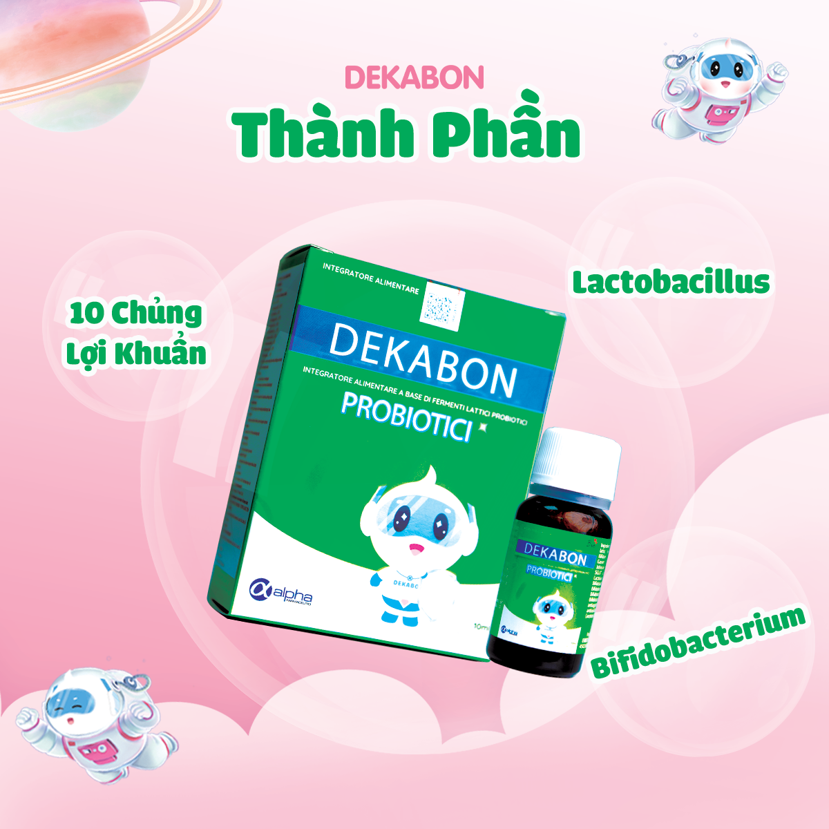 Dekabon Probiotici - Cải thiện hệ tiêu hoá