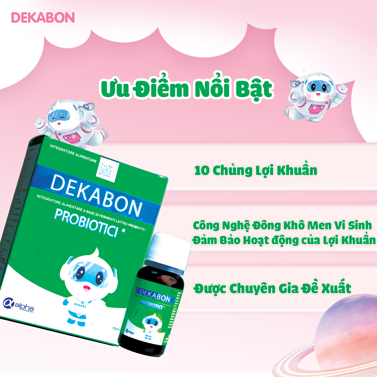 Dekabon Probiotici - Cải thiện hệ tiêu hoá
