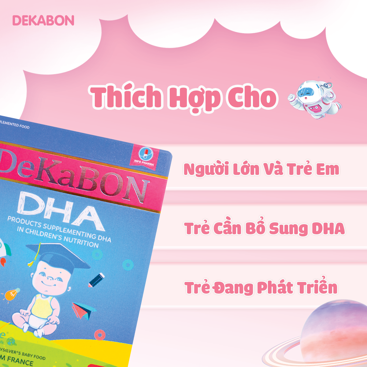 Dekabon DHA – Phát triển não bộ và thị lực cho bé