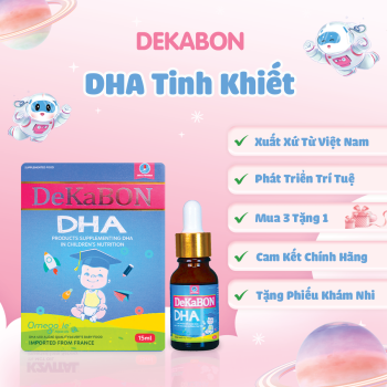 Dekabon DHA – Phát triển não bộ và thị lực cho bé