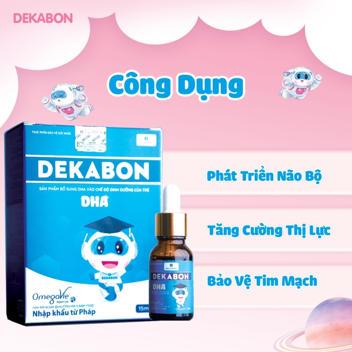Dekabon DHA – Phát triển não bộ và thị lực cho bé