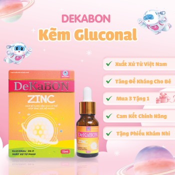 Dekabon ZinC– Bổ sung Kẽm hữu cơ cho bé