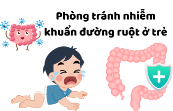 Phòng tránh nhiễm trùng đường ruột cho bé từ sớm